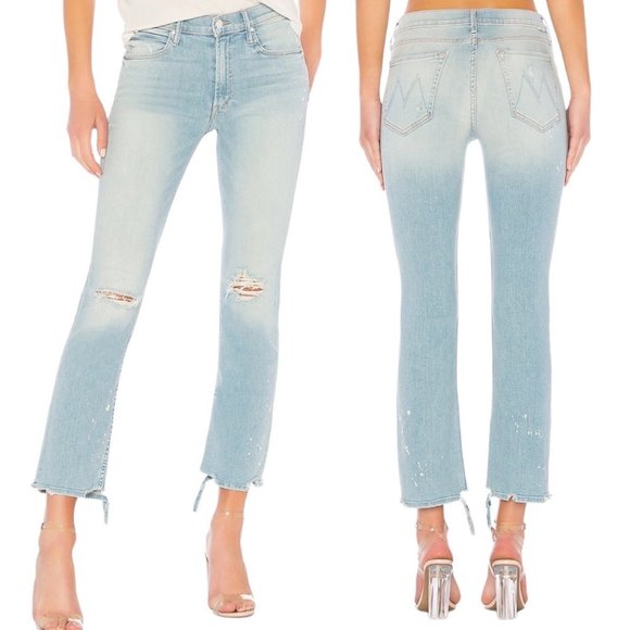 MOTHER Denim - MOTHER Light Blue Straight Leg Jeans